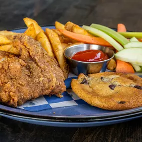 Kids Menu Chicken Tender Plate