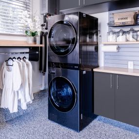 Is your laundry room also your garage? We can make your space functional and attractive.