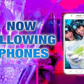 minus5 ICEBAR now allows phones! Share your best memories in Las Vegas with your friends.