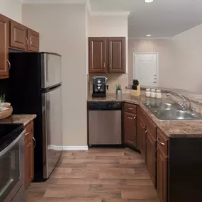 Top floor kitchen with stainless steel appliances