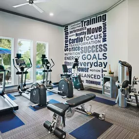 Fitness center with cardio machines and strength equipment