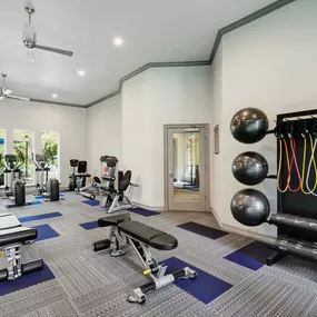 Fitness center with cardio machines and strength equipment