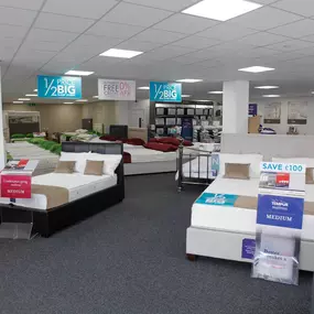 Beds range in-store