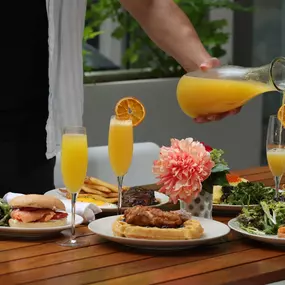 Brunch spread at The Wilson NYC