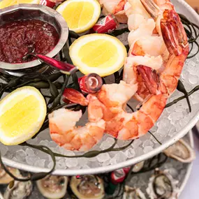 Shrimp and oyster spread at The Wilson NYC