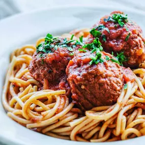 Whole Wheat Spaghetti with Meatballs