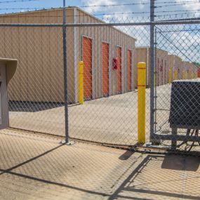 Able Self Storage in Pearland, TX is fully fenced and gated and is equipped with 24/7 video recording cameras and state-of-the-art lighting throughout the facility for the safety of our customers and their belongings. The gate requires a unique keypad to open.