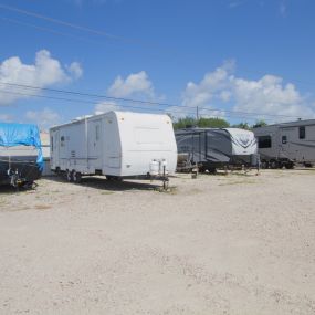 Able Self Storage, located south of Houston, offers outdoor parking spaces for boats, RVs, campers and trailers.