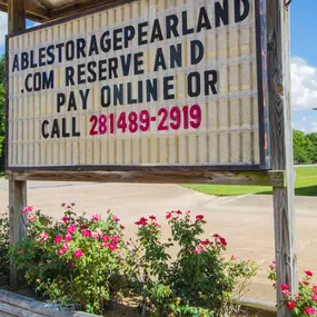 Able Self Storage offers online rentals and reservations on at ablestoragepearland.com/units. Customers can pay their bill when and where it's convenient 24 hours a day, 7 days on our website.