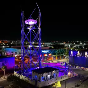 LIFTOFF is a slow-moving observation tower type ride that lifts riders to heights in excess of 100 feet.