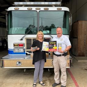 Fire Prevention Week has been going on all week. We were able to provide 2 Fire Prevention kits to the Lincoln Parish Fire Department.  • This year’s theme for Fire Prevention Week is “Cooking safety starts with YOU! Pay attention to fire prevention!