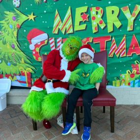 Our Grinch and Santa Letters Event were a big hit! Kids turned in their Santa Letters and most all of the kids LOVED the Grinch! Grincy doesn’t talk but he can sure joke around with the kids! They love it!