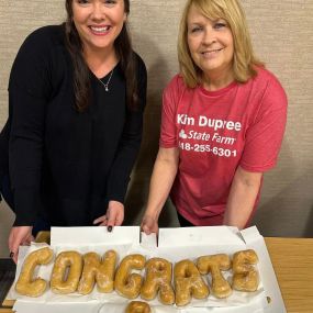 Congratulations to Keri-wow 8 years with our office! She is our longest tenure team member! She is just the sweetest person and loves to help our customers! Congratulations, Keri!! Here’s to many more years!!