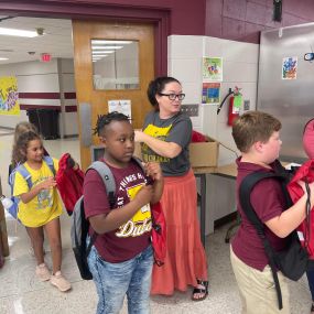 This afternoon, we had the privilege of hanging out with the kiddos at Boys & Girls Club at Dubach!⭐️ Our office was able to provide backpacks with a few school supplies to get their school year started off right! ✏️???? 
Thank you to Boys & Girls Club for everything you do for the children of our community! We are so happy to give back to our community!! ❤️