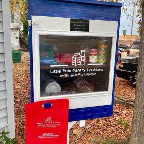 So happy to play a part in the amazing work Little Free Pantry Louisiana is doing in our area!