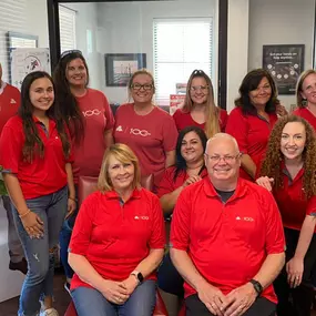 Exciting news to announce! Kim Dupree State Farm is opening another State Farm agency serving El Dorado and south Arkansas! Lots and work and preparation has gone into opening this office!! I am honored that State Farm chose me for this opportunity! There will be no change in our Ruston agency! Pictured is the El Dorado team and then the Ruston team and then everyone together!! 
(Not pictured- Keri, Adam & Anna) And ole Jake had to get in the picture!