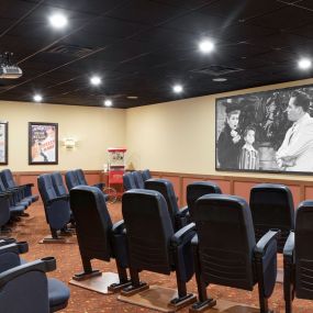 One of our great amenities at Elk River Senior Living is our movie theater. To see a complete list of all of our amenities, please visit our website or give us a call today!