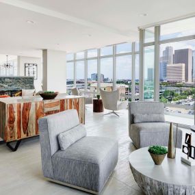 Sky lounge with downtown views