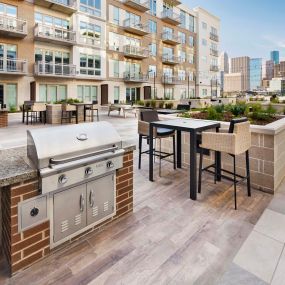 Outdoor kitchen and grills