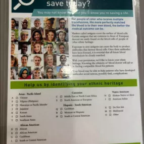 Did you know that one blood donation can save 3 lives?  My daughter has given regularly for years so two years ago I got back to it. I think of it like “insurance”.  And recently we have had family members who needed blood. It takes maybe 20-30 minutes. Can you spare that to save 3 lives?