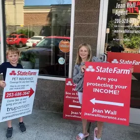 Our newest employees working hard!
