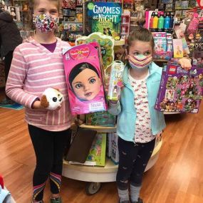 Ruth and Sylvia chose to spend their allowance and Birthday money at our store. We love that they understand about supporting a local community business. #weloveourcustomers❤️