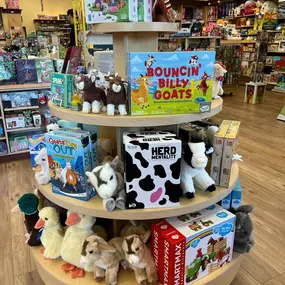 ????Step into the world of farmyard fun ???? with this cute display. 
????Have you heard of of herd mentality? We love this new game! 
#progressridge  #downtownhillsboro #bethanyvillage #shoplocalpdx