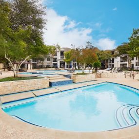 Resort-style pool and spacious sundeck at Camden Stoneleigh