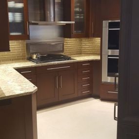 Transitional Modern Kitchen Display at Concept II Showroom in Rochester, NY