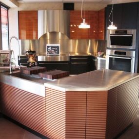 Modern Kitchen Display at Concept II Showroom in Rochester, NY