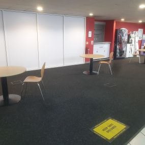 Waiting area inside the Citroen Hull showroom