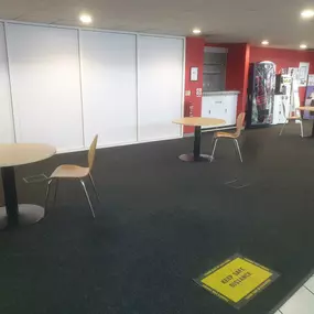 Waiting area inside the Citroen Hull showroom