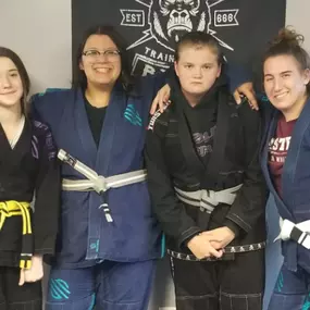 Teens learn the art of Brazilian Jiu Jitsu self-defense while building self-confidence, self-esteem, focus, self-control, discipline and team building.