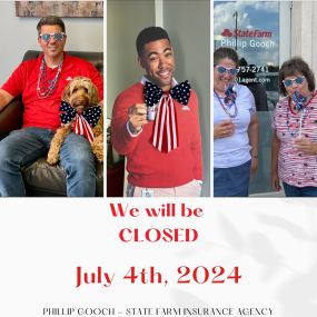 We will be closed July 4th, 2024.