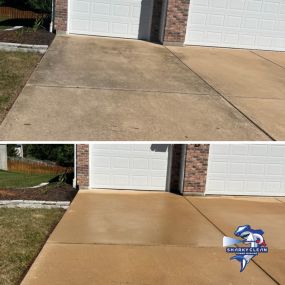 Driveway cleaning service in Eureka, Chesterfield, St Louis, Wildwood, St Charles, and St Peters.