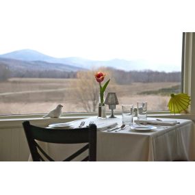 Dining table with views