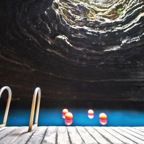 The Crater - on-site geothermal swimming