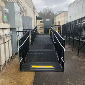 Amramp of Birmingham, AL recently installed this pro ramp. Our pro commercial ramps are perfect for renting for an event, or as permanent solution for your commercial needs.