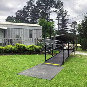 A ramp our Birmingham team installed for a customer located in Gadston, AL