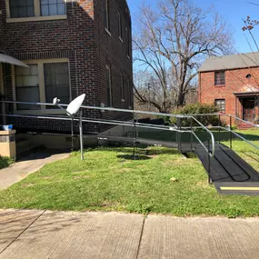 Amramp of Birmingham, AL installed this ramp to the entrance of a customers home, also located in Birmingham