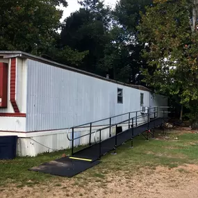 The Amramp Birmingham team installed this wheelchair ramp in Wetumpka, AL in collaboration with the Alabama SAIL program.