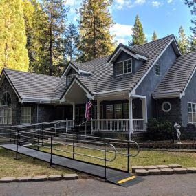 The Amramp Los Angeles team installed this residential wheelchair ramp in this beautiful Pioneer, CA home.