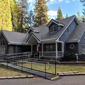 The Amramp Los Angeles team installed this residential wheelchair ramp in this beautiful Pioneer, CA home.