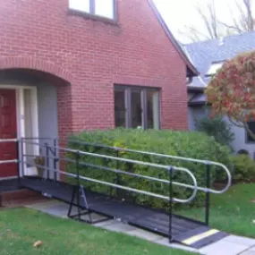 Residential wheelchair ramp installation, Princeton, NJ