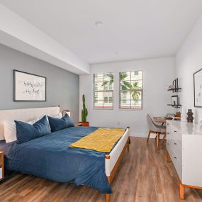 Spacious bedrooms at The Huntington luxury apartments in Duarte, CA.