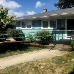 Dave and the Southeastern Wisconsin team installed this ramp in Kenosha, WI for a client whose wife was coming home from a rehab facility- they were able to install the ramp before she was discharged!