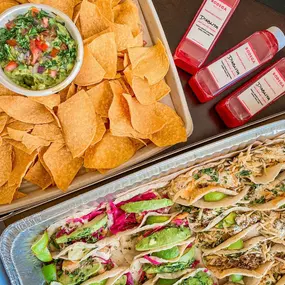 Bottled Cocktails, Guacamole Tray, & Taco Tray from Bodega Taqueria