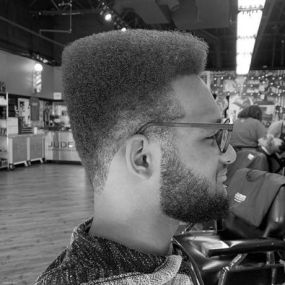 mens afro haircut Muskegon MI