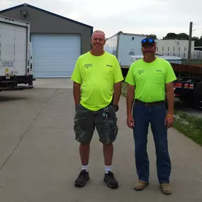 Owner, Brian Crockett, with Tony Keithly, Master Electrician