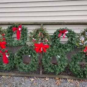 custom seasonal wreaths